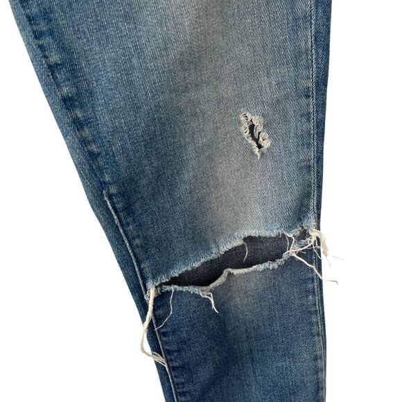 MOTHER Denim High Waisted Looker Crop Jeans in Skipping Stones Size 26 - Picture 7 of 15